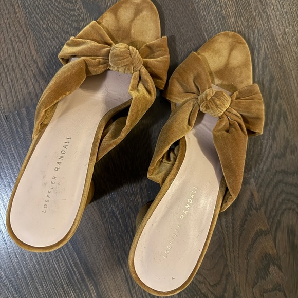 Loeffler Randall Coco Block Heels Bow Knot Slide - Picture 2 of 7